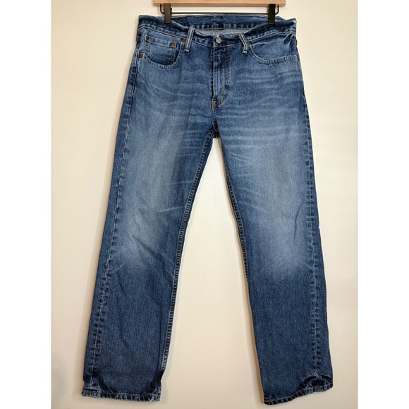 Levi's 559 Regular Fit Jeans‎ Classic Medium Wash Denim Mens W33 L32 - Picture 1 of 7